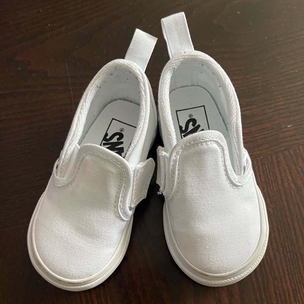 Van’s White Kid’s Shoes